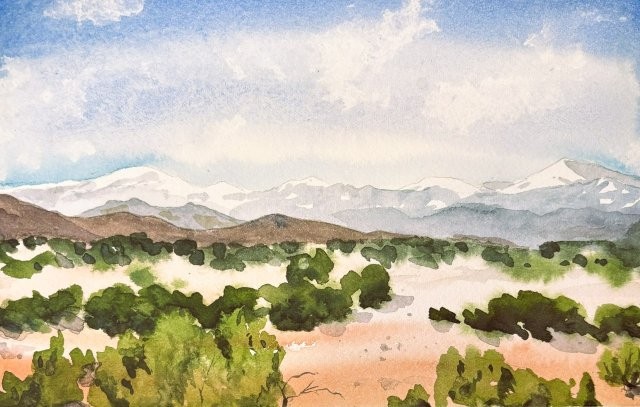 Snowy Mountains from Agua Fria