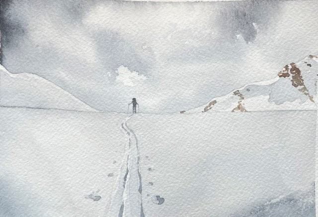 Approaching Whiteout Pass