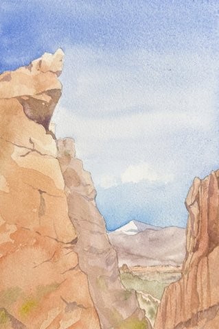 Chicoma Peak through Diablo Canyon